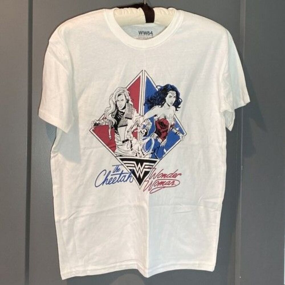 Wonder Woman 1984 White Shirt Size XS Cheetah